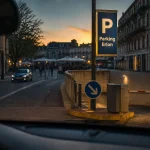 Entrée erlon parking à Reims, se garer au centre