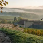 Montagne de Reims : faux de Verzy et vignes au lever du jour