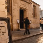 Reims visitation : chapelle et panneau dans une rue