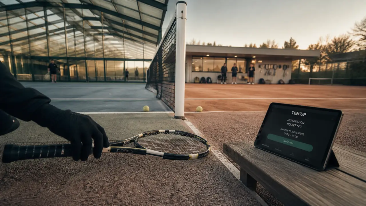 Tennis Reims : courts couverts Ten’Up, raquette et filet