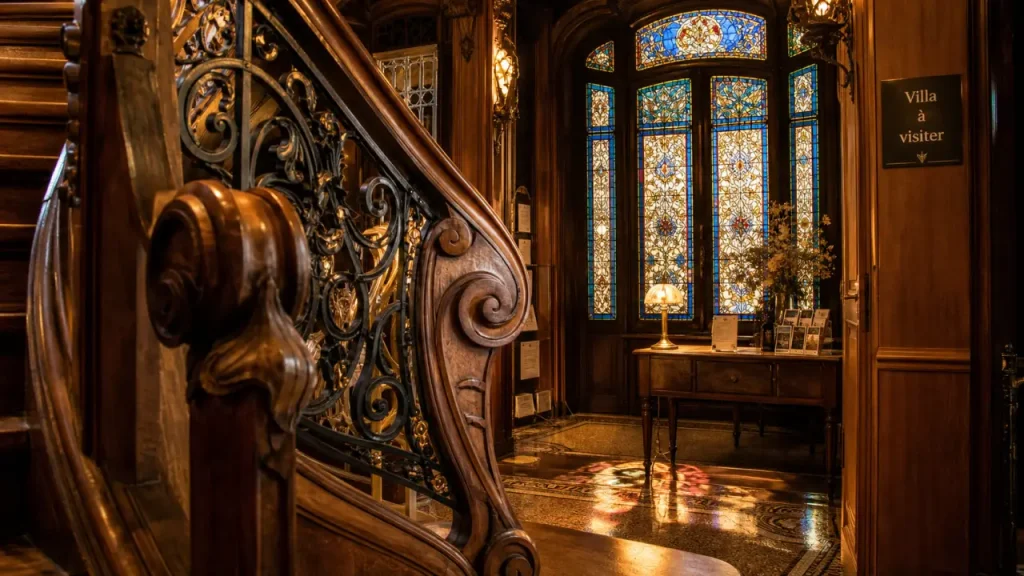Visiter la villa Demoiselle reims : entrée Art nouveau à Reims
