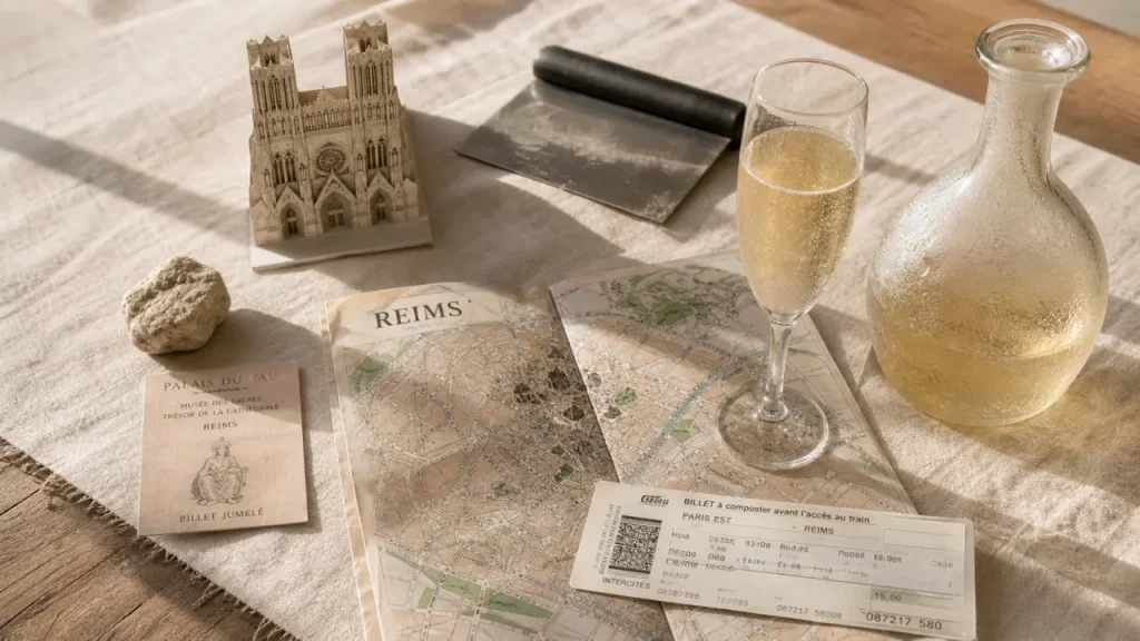 Visiter Reims week end : plan Reims, champagne et cathédrale