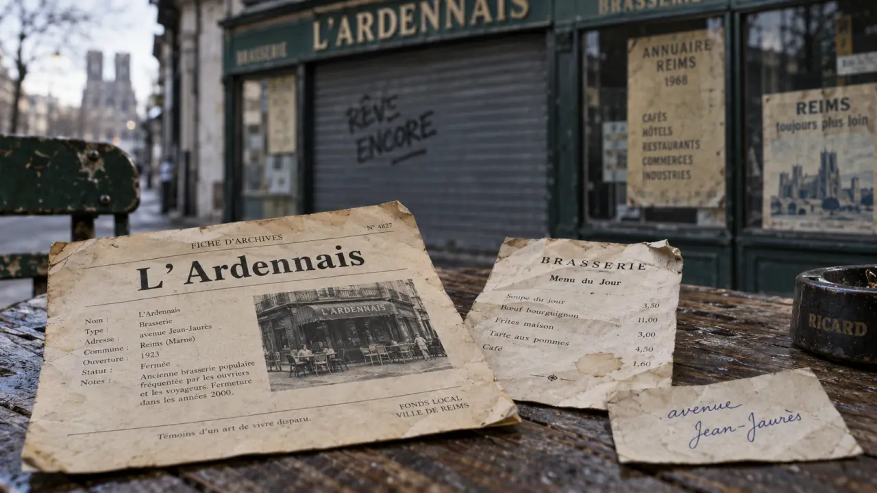 l'ardennais restaurant reims : brasserie avenue Jean-Jaurès fermée