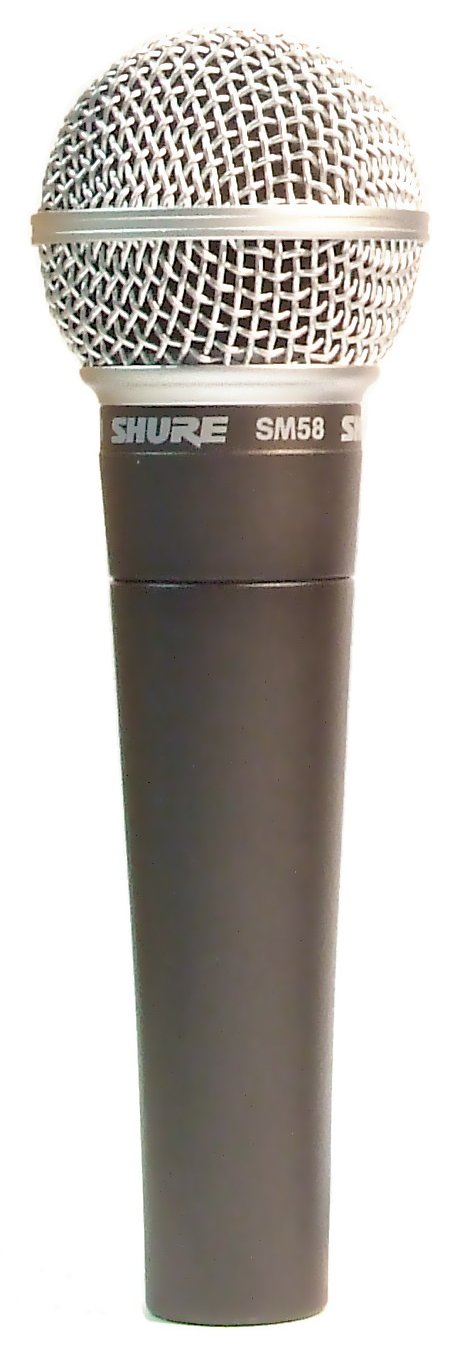 Illustration : microphone Shure SM58, photographié hors de Musikall.